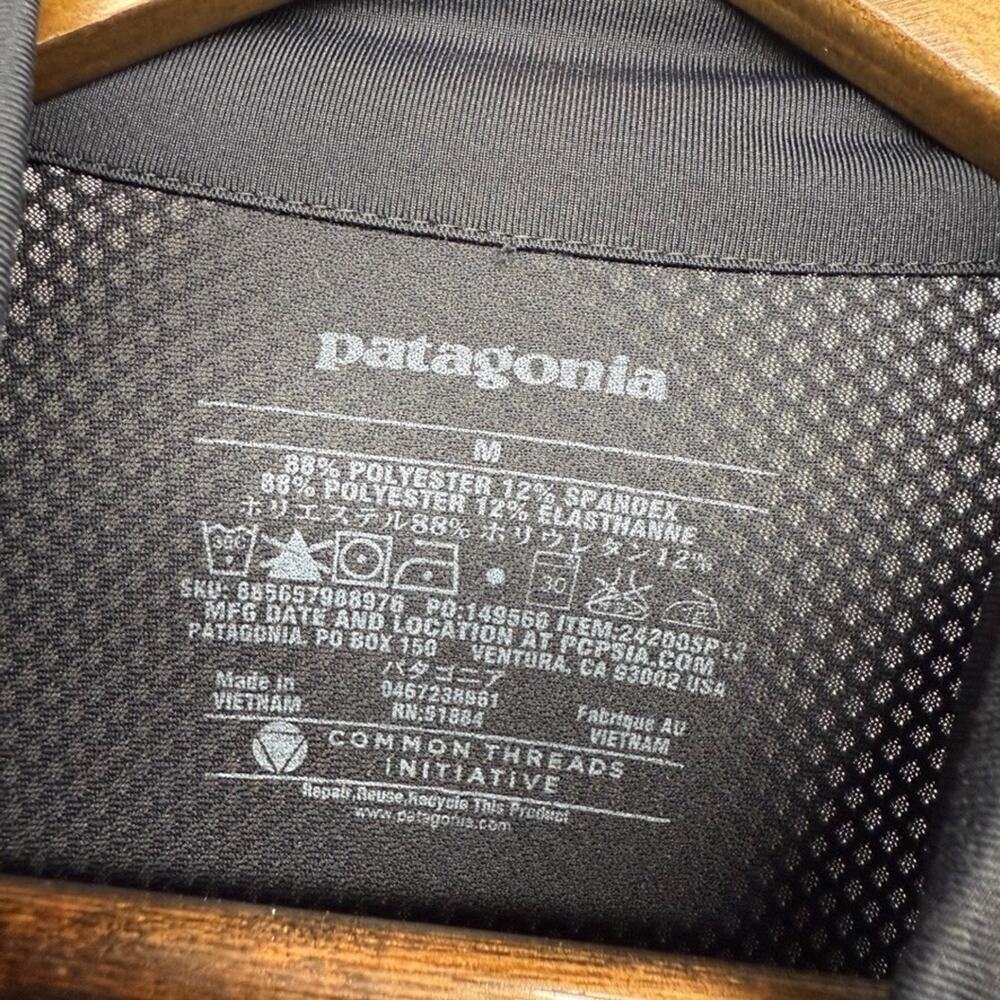 Patagonia Shirt Men's medium Black All Weather 1/2 Half Zip Pullover Outdoor - Picture 6 of 9